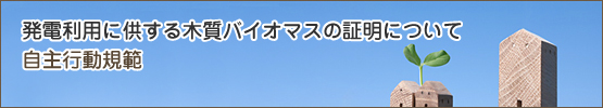 発電利用に供する木質バイオマスの証明に関する自主行動規範