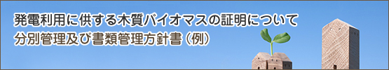 分別管理及び書類管理方針書（例）